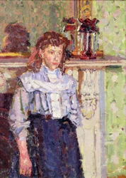 Girl by a Mantelpiece